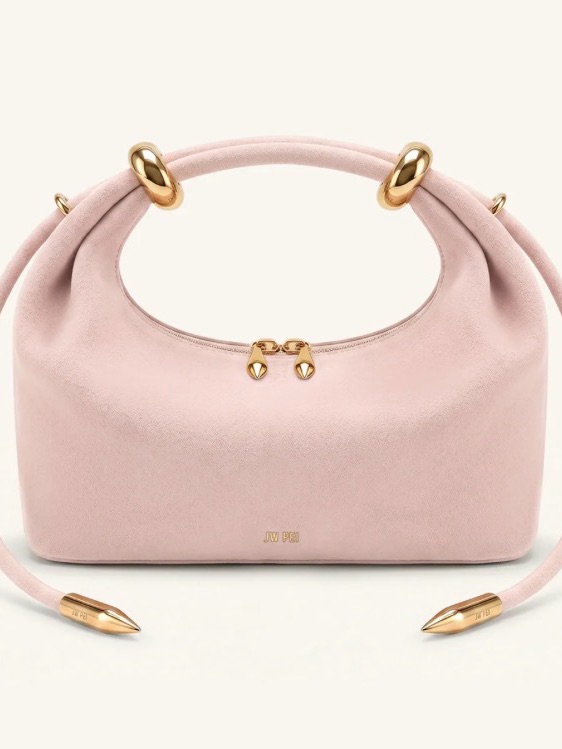 Jw Pei Pink Hobo Bag With Gold Hardware